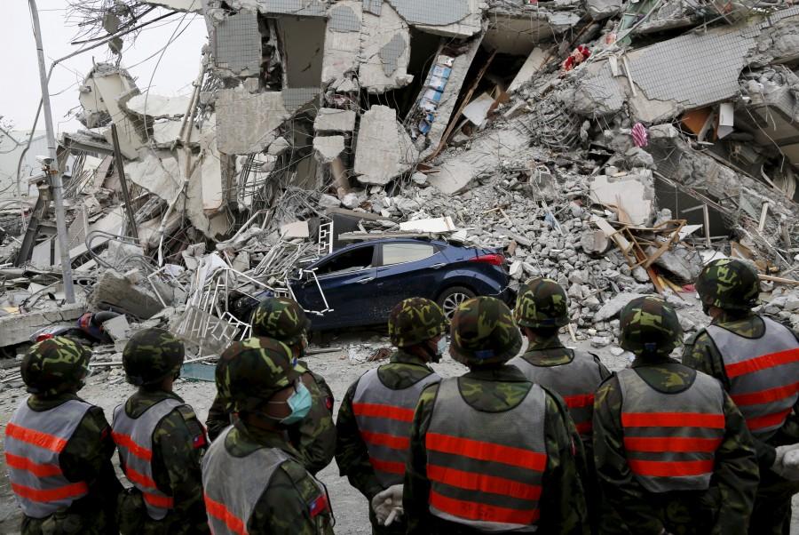 Images from the aftermath after a powerful quake struck southern Taiwan before dawn on Saturday near the city of Tainan. Earthquake Strikes Taiwan,Earthquake inTaiwan,Taiwan,Taiwan Earthquake,southern Taiwan,powerful Earthquake,Taiwan earthquake