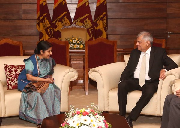 External Affairs Minister Sushma Swaraj met with delegations of three Sri Lankan political parties. Sushma Swaraj,Sushma Swaraj meets Sri Lankan political parties,External Affairs Minister Sushma Swaraj,Minister Sushma Swaraj,Sri Lankan political parties,Sushma Swaraj in Sri lanka,Tamil party