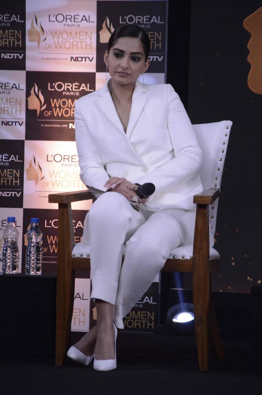 Actress Sonam Kapoor, who as L'Oreal Paris brand ambassador on Monday unveiled the trophy, introduced the jury and announced the categories and the nominees for the Women of Worth Awards 2016. Sonam Kapoor,Sonam Kapoor at Women of Worth,L'Oreal Paris,Actress Sonam Kapoor,nominees for the Women of Worth Awards,Women of Worth Awards