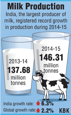 Milk production in India sees record growth Milk production,india,growth