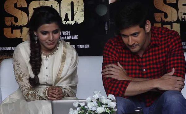 Brahmotsavam pair of Mahesh Babu and Samantha at Kshanam trailer launch. Kshanam trailer launch,Brahmotsavam,Mahesh Babu,Samantha,Mahesh Babu and Samantha,Kshanam trailer,Kshanam trailer launch pics,Kshanam trailer launch images,Kshanam trailer launch photos,Kshanam trailer launch stills,Kshanam trailer launch pictures
