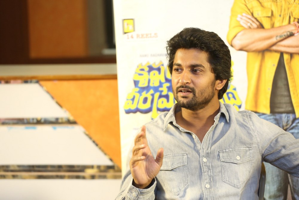 South Indian Actor Nani at Krishna Gadi Veera Prema Gadha Interview. Nani,Krishna Gadi Veera Prema Gadha,Krishna Gadi Veera Prema Gadha interview,KVPG Interview