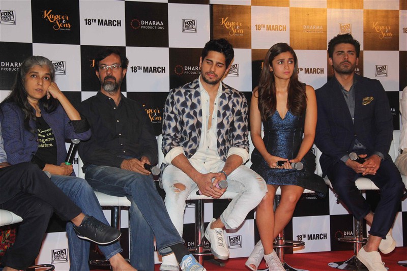 Photos of Kapoor & Sons Trailer launch. Celebs like Rajat Kapoor, Ratna Pathak Shah, Shakun Batra, Sidharth Malhotra, Alia Bhatt, Fawad Khan, Karan Johar graced the event. Kapoor & Sons,Kapoor & Sons Trailer launch,Kapoor & Sons Trailer,Rajat Kapoor,Ratna Pathak Shah,Shakun Batra,Sidharth Malhotra,Alia Bhatt,Fawad Khan,Karan Johar,Kapoor & Sons Trailer launch pics,Kapoor & Sons Trailer launch images,Kapo
