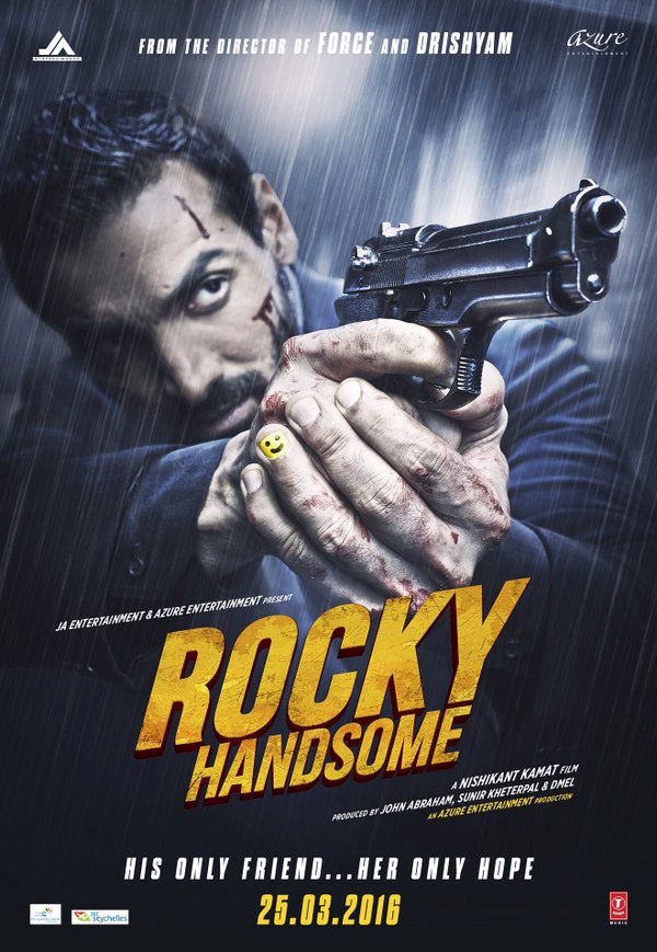 Actor John Abraham, who will next be seen in Nishikant Kamat's upcoming film John Abraham,Rocky Handsome,Rocky Handsome first look,Rocky Handsome first look poster,Rocky Handsome poster,Nishikant Kamat