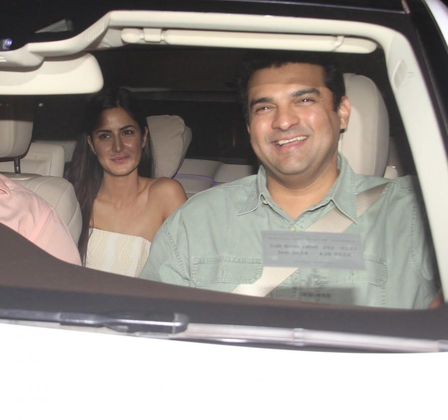 The special screening of the Bollywood movie Fitoor held on 10 Febuary. Celebs like Katrina Kaif, Aditya Roy Kapur, Arjun Rampal grace the event. 'Fitoor' Special Screening,Fitoor Special Screening,Special Screening Fitoor,celebs at Fitoor Special Screening,Katrina Kaif,Aditya Roy Kapur,Sidhharth Roy Kapur,Sudhir Mishra,Arjun Rampal,Aditi Rao Hydari,Akshay Oberoi,Rahul Bhat,Pragya Yadav,A