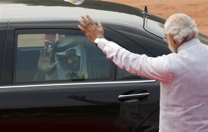 Sheikh Mohammed bin Zayed, Crown Prince of Abu Dhabi and Deputy Supreme Commander of the Armed Forces arrived New Delhi. Sheikh Mohammed bin Zayed,Sheikh Mohammed bin Zayed arrives in New Delhi,Crown Prince of Abu Dhabi,Deputy Supreme Commander of the Armed Forces,Prime Minister Narendra Modi,Narendra Modi,PM Narendra Modi,Modi