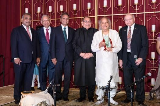 Pandit Jasraj has been honoured in Houston for his lifelong contribution to classical Indian art. He is happy that he is able to popularise Hindustani music in the US.