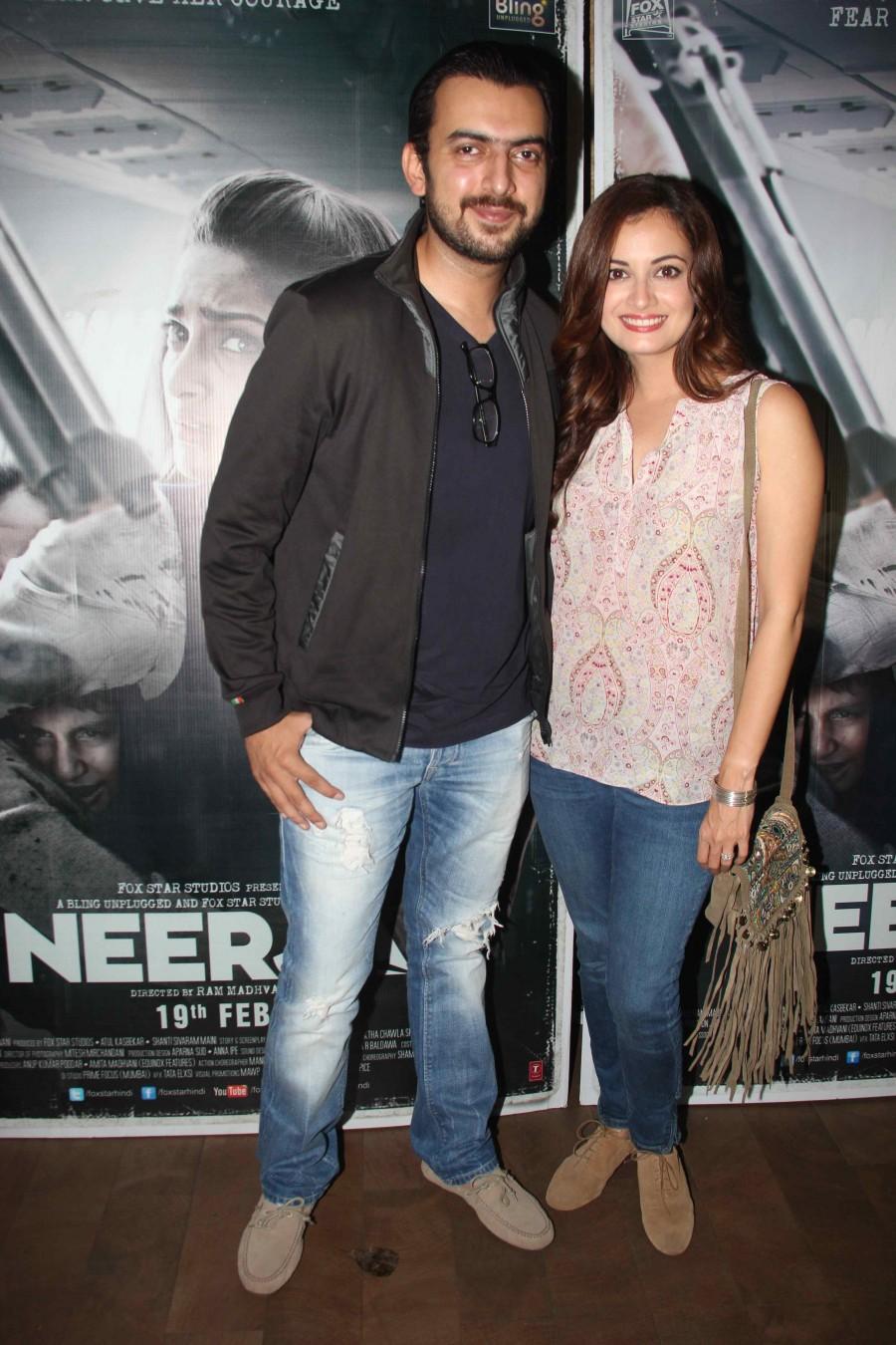 Sonam Kapoor upcoming movie 'Neerja' Special screening held at Light Box. Sonam Kapoor,Neerja,Neerja Special screening at Light Box,Neerja Special screening,Dia Mirza,Huma Qureshi,Sophie Choudry,Neerja Special screening pics,Neerja Special screening images,Neerja Special screening photos,Neerja Special screening stills,Neerja S