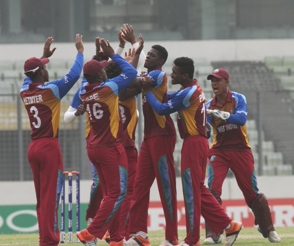 U-19 World Cup final: India all out for 145. U-19 World Cup final,U-19,india vs west indies,india vs west indies live score,India vs West Indies Live Streaming,india vs west indies live,india vs west indies u-19 world cup tv channel,India vs West indies u-19