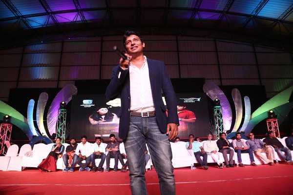 Tamil movie Pokkiri Raja Audio Launch held at SNS College of Engineering in Coimbatore. Celebs like Jiiva, Sibiraj, Nandita Swetha, Vimal and others graced the event. Pokkiri Raja Audio Launch,Pokkiri Raja,Jiiva,Sibiraj,Nandita Swetha,Vimal,Pokkiri Raja Audio Launch pics,Pokkiri Raja Audio Launch images,Pokkiri Raja Audio Launch stills,Pokkiri Raja Audio Launch pictures,Pokkiri Raja Audio Launch photos,Sathyaraj,D Imma
