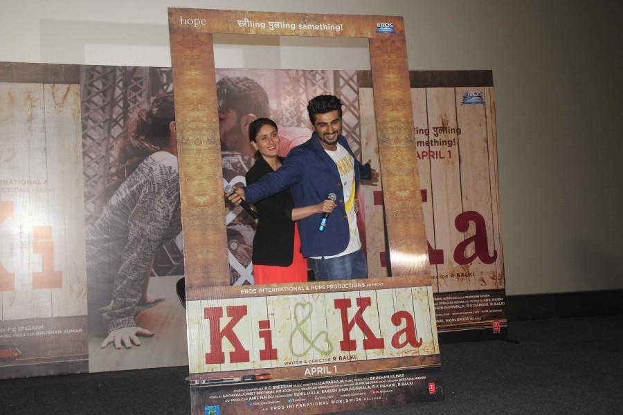 Bollywood upcoming movie Ki and Ka Trailer launched today. Actor Arjun Kapoor and Actress Kareena Kapoor graced the event. Ki and Ka,Ki and Ka Trailer,Ki and Ka Trailer Launch,Arjun Kapoor,Kareena Kapoor,Arjun Kapoor and Kareena Kapoor,Ki and Ka Trailer Launch pics,Ki and Ka Trailer Launch images,Ki and Ka Trailer Launch photos,Ki and Ka Trailer Launch stills,Ki and Ka Traile