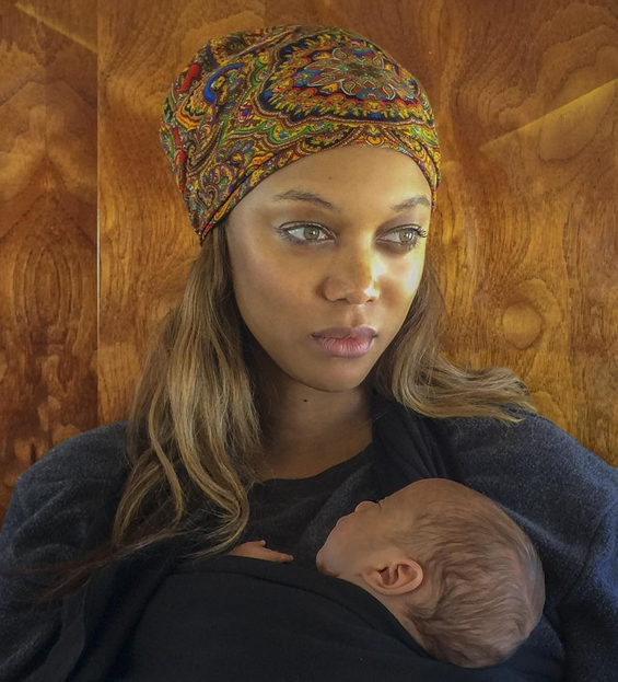 Supermodel Tyra Banks have shared images of her newborn son York. Tyra Banks,Tyra Banks shares photo of newborn son,Supermodel Tyra Banks,model Tyra Banks,Tyra Banks shares first photo of her newborn son,Tyra Banks newborn son,Tyra Banks son
