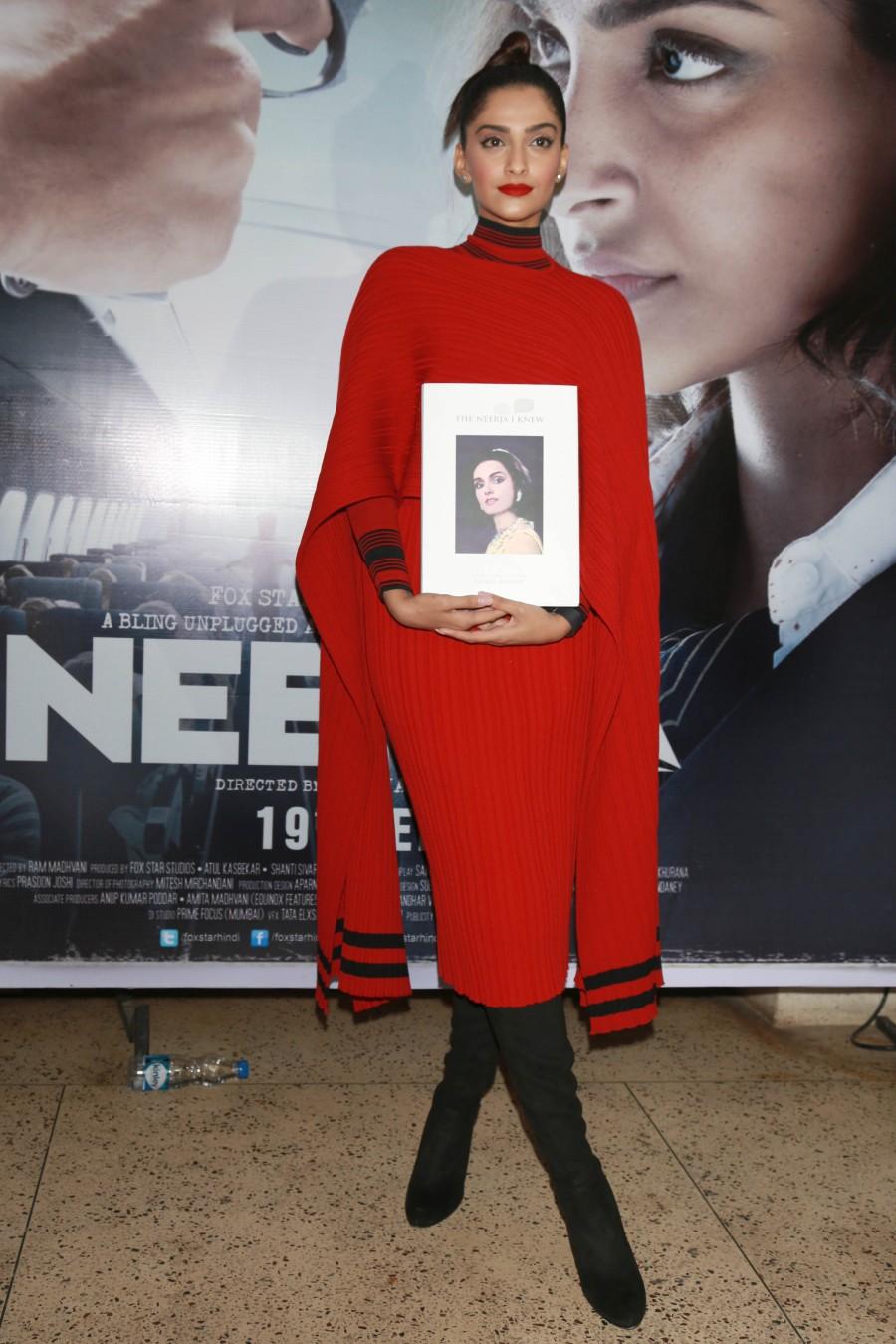 Photos of 'The Neerja I Knew' – Book Launch/ 'The Neerja I Knew' – Book Launch,The Neerja I Knew – Book Launch,The Neerja I Knew Book Launch,The Neerja I Knew,Sonam Kapoor,Shabana Azmi,Ram Madhvani,Yogendra Tiku,Aneesh Bhanot,Neerja's Borthers