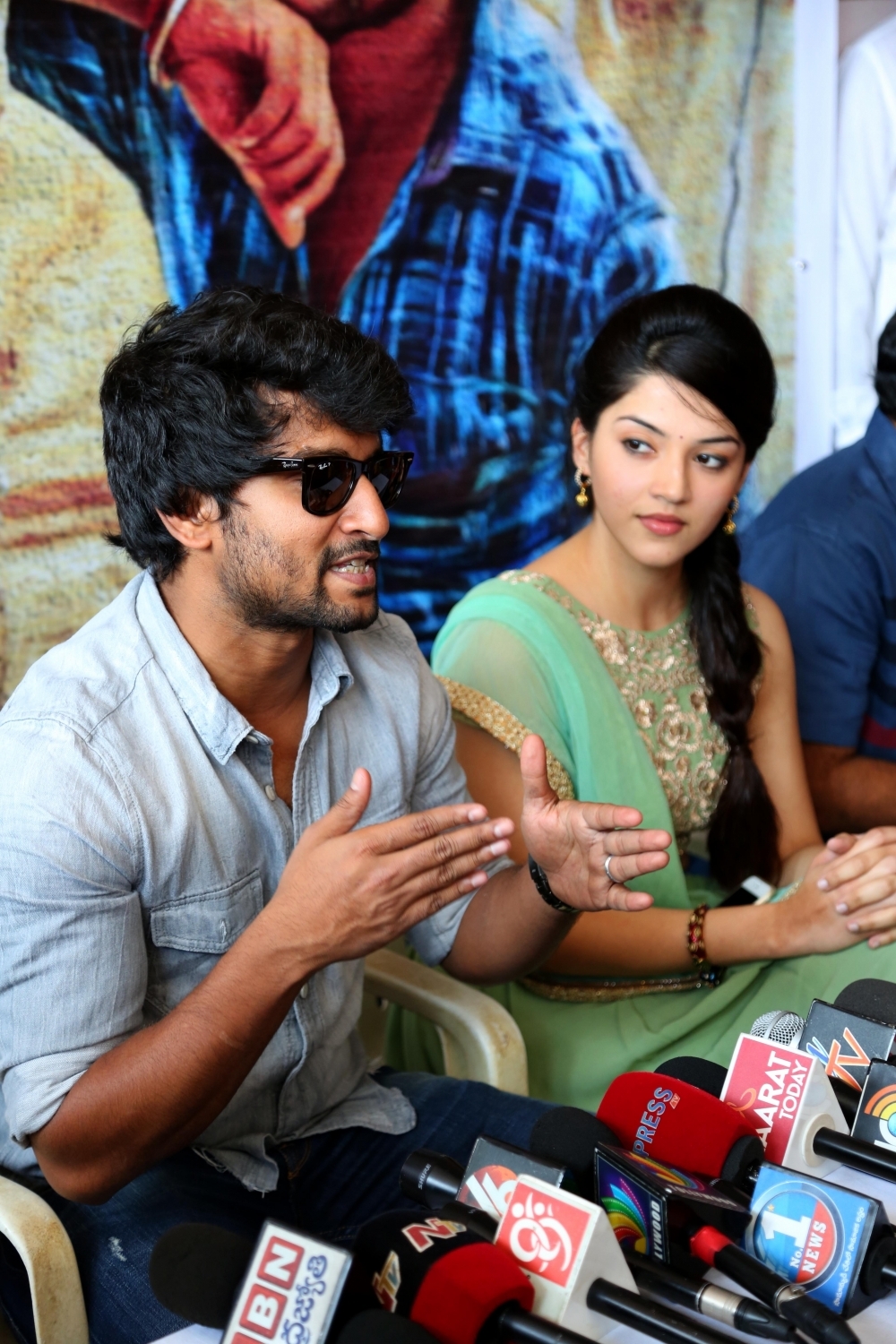 Photos of Krishna Gaadi Veera Prema Gaadha Success Tour in Nizam. Nani,Krishna Gaadi Veera Prema Gaadha,Krishna Gaadi Veera Prema Gaadha Success meet,KVPG Success meet,Actor Nani,Mehreen,Hanu Raghavapudi,Gaadi Veera Prema Gaadha Success Tour in Nizam