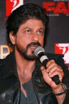 Photos of Bollywood actor Shah Rukh Khan at 'Fan' Anthem Launch Press Conference