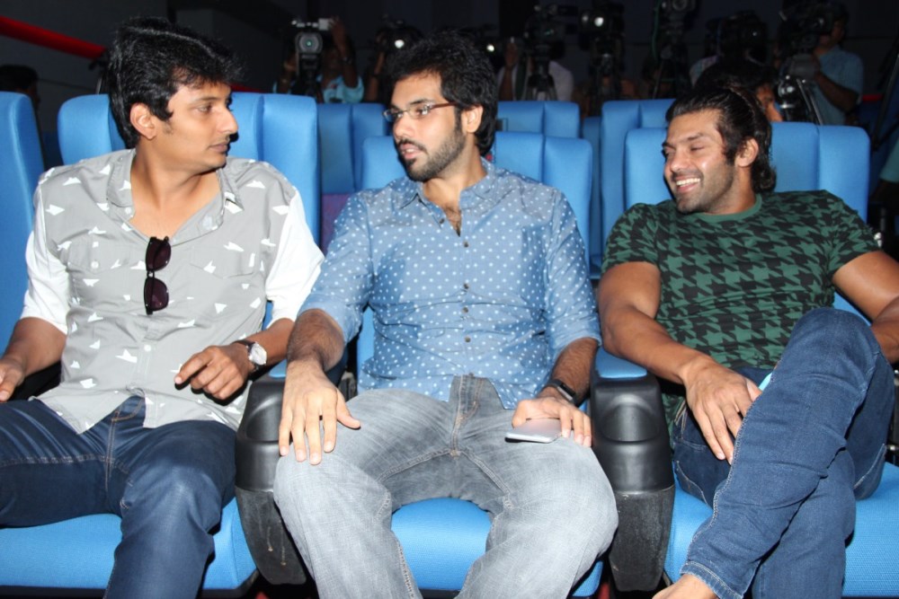 Tamil movie Pokkiri Raja Trailer Launch held at Chennai. Pokkiri Raja Trailer Launch,Pokkiri Raja Trailer,Pokkiri Raja,Jiiva,Sibiraj,Arya,Pokkiri Raja Trailer Launch pics,Pokkiri Raja Trailer Launch images,Pokkiri Raja Trailer Launch photos,Pokkiri Raja Trailer Launch pictures,Pokkiri Raja Trailer Launch stills