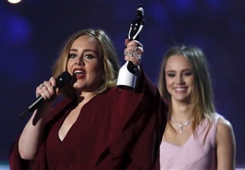 Singer Adele bagged four awards, including Best Album, at the 2016 BRIT Awards held at The O2.