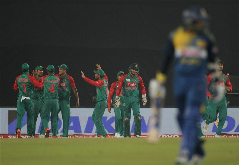 Bangladesh produced a superb all-round performance to outclass Sri Lanka by 23 runs in their Twenty20 International clash of the Asia Cup at the Sher-e-Bangla National Stadium here on Sunday. Asia Cup,Asia Cup 2016,Asia Cup T20 2016,Bangladesh stun Sri Lanka,Bangladesh vs Sri Lanka,Bangladesh vs Srilanka 2016,Twenty20 International