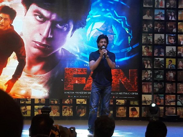 Bollywood actor Shah Rukh Khan's upcoming movie FAN Trailer Launch photos. Shah Rukh Khan,FAN Trailer Launch,FAN Trailer,Shah Rukh Khan's FAN Trailer Launch,SRK,King Khan