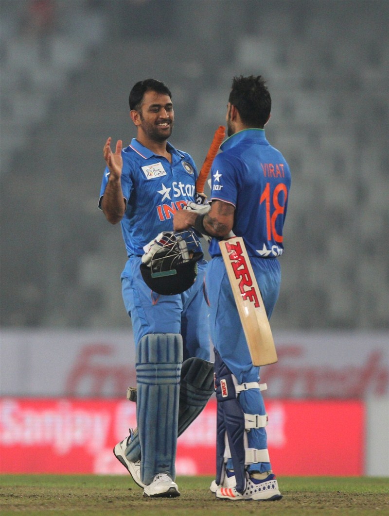 India rode on fine knocks by Virat Kohli and Yuvraj Singh to defeat Sri Lanka by five wickets in their Asia Cup Twenty20 cricket match at the Sher-e-Bangla National Stadium on Tuesday and enter the finals. Asia Cup,India vs Sri Lanka,India vs Sri Lanka 2016,India vs Sri Lanka Asia Cup,Asia Cup T20 2016,Asia Cup T20,Asia Cup India vs Sri Lanka,Asia Cup India vs Sri Lanka pics,Asia Cup India vs Sri Lanka images,Asia Cup India vs Sri Lanka stills,Asia Cup Indi