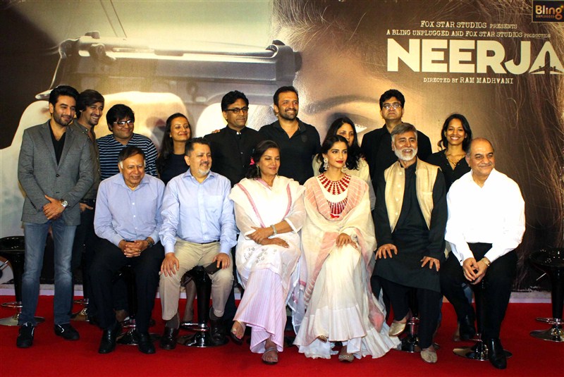 Bollywood actress Sonam Kapoor, Shabana Azmi at Neerja's success meet. Sonam Kapoor,Shabana Azmi,Sonam Kapoor and Shabana Azmi,Neerja success meet,Neerja,Neerja success meet pics,Neerja success meet images,Neerja success meet photos,Neerja success meet stills,Neerja success meet pictures