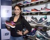 Bollywood actress Yami Gautam launches Skechers Burst shoes.