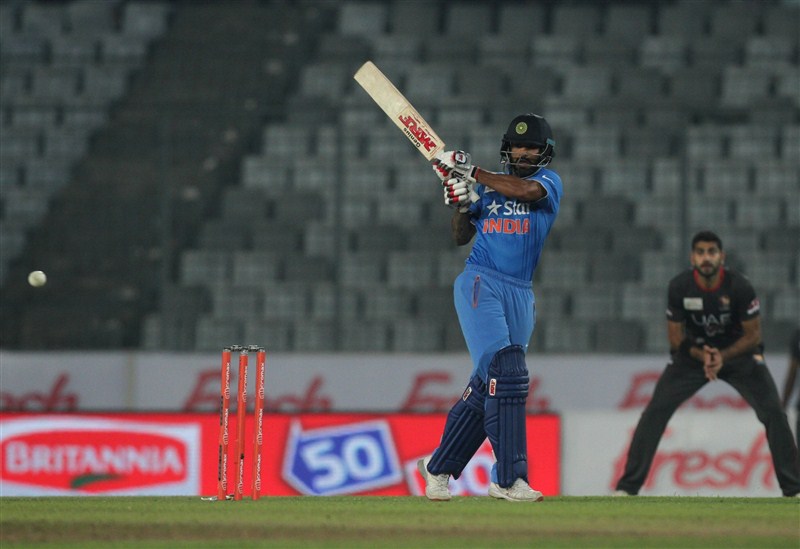 India made a mockery of the United Arab Emirates' paltry total of 81/9 as they got home with nine wickets and 9.5 overs to spare in an Asia Cup Twenty20 International cricket encounter at the Sher-e-Bangla National Cricket Stadium here on Thursday. Asia Cup,Asia Cup 2016,Asia Cup T20 2016,Asia Cup T20,India vs UAE,India vs UAE cricket,India vs UAE pics,India vs UAE images,India vs UAE stills,India vs UAE pictures
