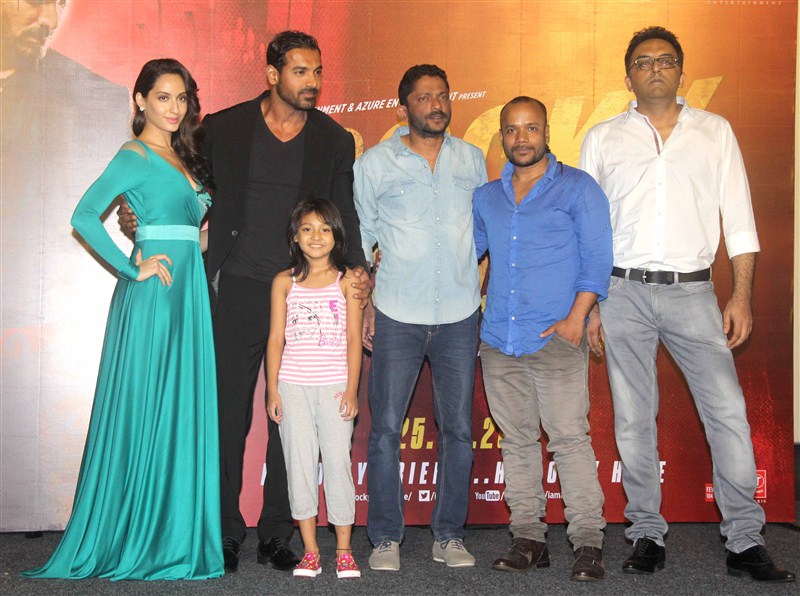 Bollywood actor John Abraham at Rocky Handsome Trailer Launch. John Abraham,John Abraham at Rocky Handsome Trailer Launch,Rocky Handsome Trailer Launch,Rocky Handsome Trailer,rocky handsome trailer,bollywod movie Rocky Handsome,Rocky Handsome Trailer Launch pics,Rocky Handsome Trailer Launch images,Rocky Handsome Tra