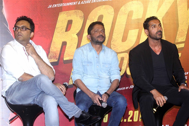 Bollywood actor John Abraham at Rocky Handsome Trailer Launch. John Abraham,John Abraham at Rocky Handsome Trailer Launch,Rocky Handsome Trailer Launch,Rocky Handsome Trailer,rocky handsome trailer,bollywod movie Rocky Handsome,Rocky Handsome Trailer Launch pics,Rocky Handsome Trailer Launch images,Rocky Handsome Tra