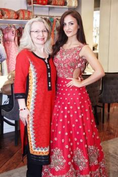 Bollywood actress Elli Avram of 'Mickey Virus' and 'Kis Kisko Pyaar Karoon' fame recently visited the Mumbai-based plush 'Kalki Fashion Store' for a style story shoot for TV Asia.