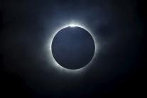 A diamond ring solar eclipse is seen from Matantimali, Palu, Central Sulawesi, Indonesia, India.