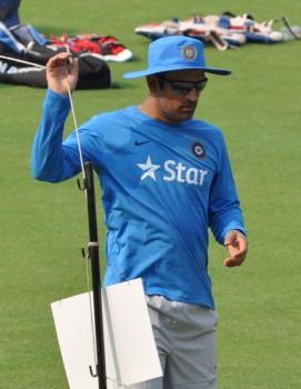ICC World T20 Warmup: Dhoni, Kohli, Raina during practice session.