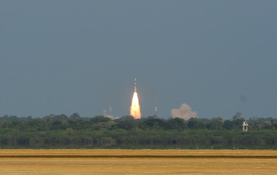 An Indian rocket on Thursday evening blasted off successfully with the country's sixth navigation satellite called IRNSS-1F from the rocket port. ISRO,IRNSS-1F,IRNSS-1F satellite,PSLV-C32,PSLV-C32 rocket,Sriharikota,sixth navigation satellite,ISRO launches IRNSS-1F