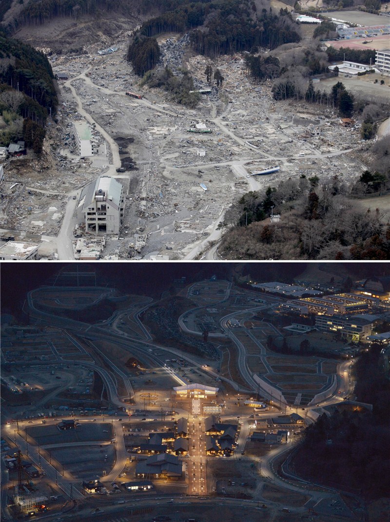 Before and after pictures ahead of the five-year anniversary of the March 11, 2011 earthquake and tsunami disaster. Japan 2011 tsunami,Japan tsunami,Japan 2011 tsunami five-year anniversary,Japan tsunami five-year anniversary,tsunami five-year anniversary,tsunami disaster