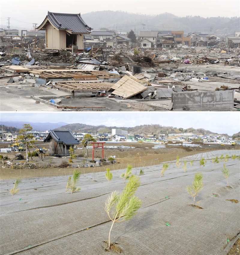 Before and after pictures ahead of the five-year anniversary of the March 11, 2011 earthquake and tsunami disaster. Japan 2011 tsunami,Japan tsunami,Japan 2011 tsunami five-year anniversary,Japan tsunami five-year anniversary,tsunami five-year anniversary,tsunami disaster