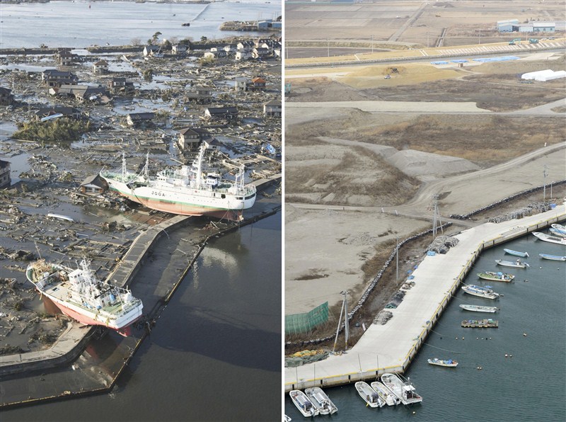 Before and after pictures ahead of the five-year anniversary of the March 11, 2011 earthquake and tsunami disaster. Japan 2011 tsunami,Japan tsunami,Japan 2011 tsunami five-year anniversary,Japan tsunami five-year anniversary,tsunami five-year anniversary,tsunami disaster