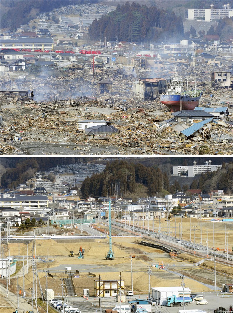 Before and after pictures ahead of the five-year anniversary of the March 11, 2011 earthquake and tsunami disaster. Japan 2011 tsunami,Japan tsunami,Japan 2011 tsunami five-year anniversary,Japan tsunami five-year anniversary,tsunami five-year anniversary,tsunami disaster