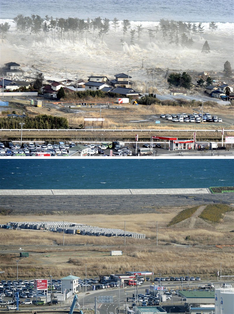 Before and after pictures ahead of the five-year anniversary of the March 11, 2011 earthquake and tsunami disaster. Japan 2011 tsunami,Japan tsunami,Japan 2011 tsunami five-year anniversary,Japan tsunami five-year anniversary,tsunami five-year anniversary,tsunami disaster