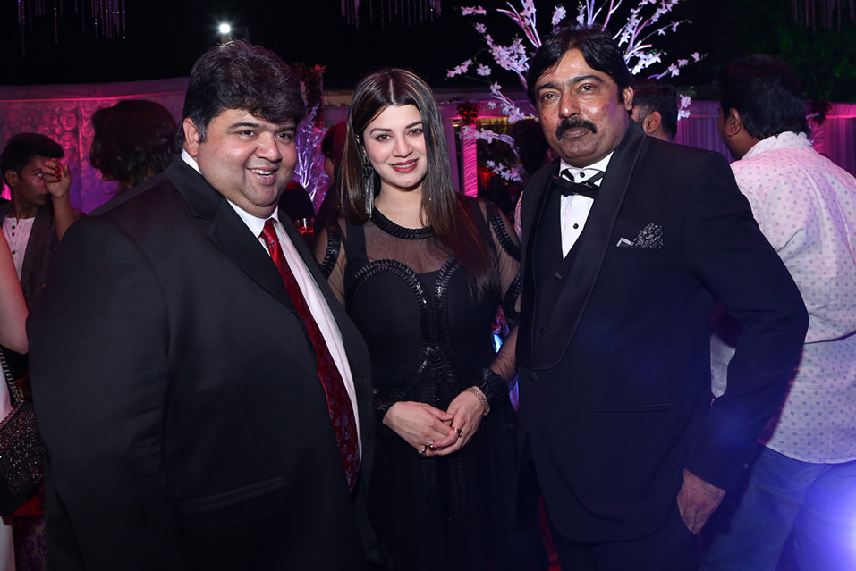Indore became a celestial hub, when Awadhesh Dixit, Director - Global Group Of Companies, and his gorgeous wife Surekha Dixit hosted a grand party to celebrate the 25th wedding anniversary of the former's younger brother Hradayesh Dixit and his better half Pratiksha Dixit at their palatial farmhouse. Awadhesh Dixit,Ajay Jadeja,Anil Kapoor,Huma Quereshi,Jackie Shroff,Shilpa Shetty,Suniel Shetty,Rajiv Shukla,Sanjay Kapoor,Rajat Rawail,Chunky Pandey,Yuvika Chaudhary,Anjana Sukhani,Kainaat Arora,Aarti Chabaria,Tabu