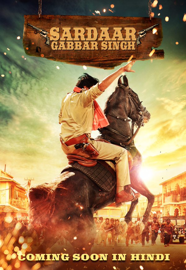 Pawan Kalyan,Sardaar Gabbar Singh,Sardaar Gabbar Singh Hindi First Look poster,Sardaar Gabbar Singh Hindi poster,Sardaar Gabbar Singh poster,Power star Pawan Kalyan,Sardaar Gabbar Singh in hindi