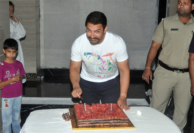 Bollywood actor Aamir Khan's 51st birthday celebrations with media. Aamir Khan,Aamir Khan 51st birthday celebrations? with media,Aamir Khan 51st birthday celebrations,Aamir Khan birthday celebrations,Aamir Khan birthday,actor Aamir Khan,Aamir Khan birthday celebration