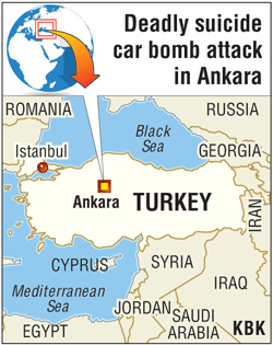 Car bomb blast kills 37 in Turkey