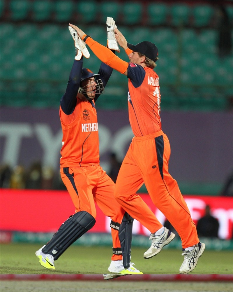 The Netherlands prevailed over Ireland by 12 runs in a six over-per-side rain-curtailed inconsequential qualifying contest of the World Twenty20 cricket tournament at the Himachal Pradesh Cricket Association (HPCA) Stadium on Sunday. Netherlands beat Ireland,WT20 qualifier,Netherland vs Ireland,World Twenty20,icc world twenty20,ICC World Twenty20 2016,world twenty20
