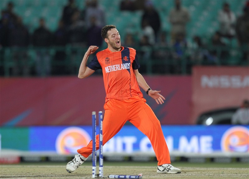 The Netherlands prevailed over Ireland by 12 runs in a six over-per-side rain-curtailed inconsequential qualifying contest of the World Twenty20 cricket tournament at the Himachal Pradesh Cricket Association (HPCA) Stadium on Sunday. Netherlands beat Ireland,WT20 qualifier,Netherland vs Ireland,World Twenty20,icc world twenty20,ICC World Twenty20 2016,world twenty20