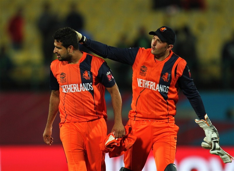 The Netherlands prevailed over Ireland by 12 runs in a six over-per-side rain-curtailed inconsequential qualifying contest of the World Twenty20 cricket tournament at the Himachal Pradesh Cricket Association (HPCA) Stadium on Sunday. Netherlands beat Ireland,WT20 qualifier,Netherland vs Ireland,World Twenty20,icc world twenty20,ICC World Twenty20 2016,world twenty20