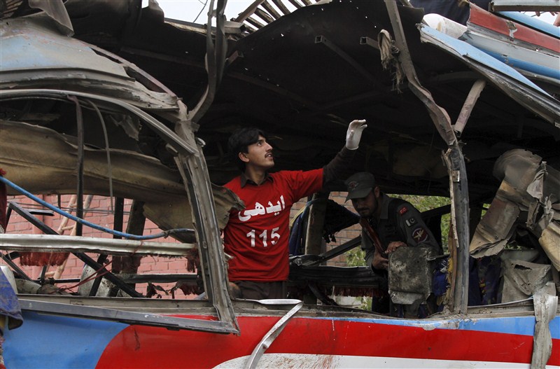 Bus Blast Kills At Least 16 In Pakistan's Peshawar - Photos,Images ...