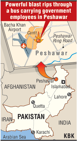 15 killed in Peshawar blast Peshawar blast,15 killed,27 injured