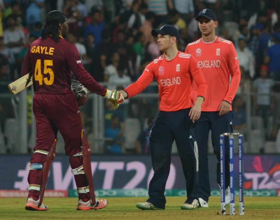 England vs West Indies in a Group 1 World Twenty20 cricket clash at the Wankhede Stadium on Wednesday. West Indies beat England,Chris Gayle,West Indies vs England,West Indies crush England,World Twenty20,icc world twenty20,ICC World Twenty20 India 2016,world twenty20,World Twenty20 pics,World Twenty20 images,World Twenty20 stills,World Twenty20 pictures