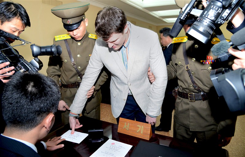 North Korea's supreme court sentenced American student Otto Warmbier, who was arrested while visiting the country, to 15 years of hard labor on Wednesday for crimes against the state, a punishment Washington condemned as politically motivated. North Korea,Otto Warmbier,hard labor,crimes against the state,North Korea Sentences American Student to 15 Years,Washington,punishment,increasingly clear