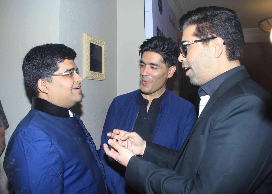 Karan Johar, Manish Malhotra at cover launch of Ciroc Filmfare Glamour & Style Awards Filmfare Glamour & Style Awards,Karan Johar,Manish Malhotra,Cover launch,photos